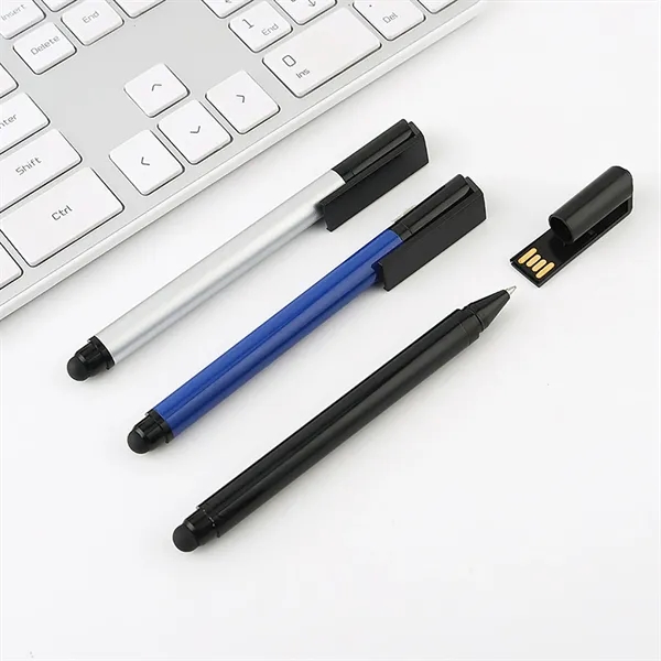3 in 1 Flash Drive Stylus Ballpoint Pen - 3 in 1 Flash Drive Stylus Ballpoint Pen - Image 2 of 6