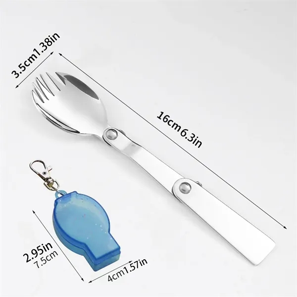 Personalized Folding Spoon Set Camping Flatware Giveaways - Personalized Folding Spoon Set Camping Flatware Giveaways - Image 1 of 7