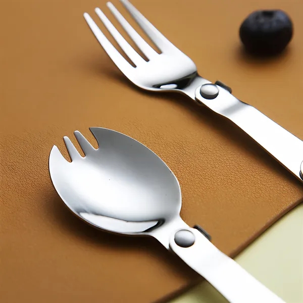 Personalized Folding Spoon Set Camping Flatware Giveaways - Personalized Folding Spoon Set Camping Flatware Giveaways - Image 2 of 7