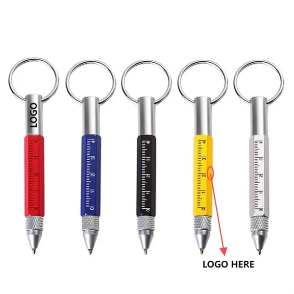 6 In 1 Multitool Tech Tool Pen Key Ring - 6 In 1 Multitool Tech Tool Pen Key Ring - Image 0 of 8