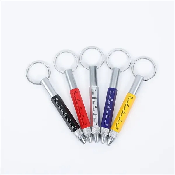 6 In 1 Multitool Tech Tool Pen Key Ring - 6 In 1 Multitool Tech Tool Pen Key Ring - Image 1 of 8
