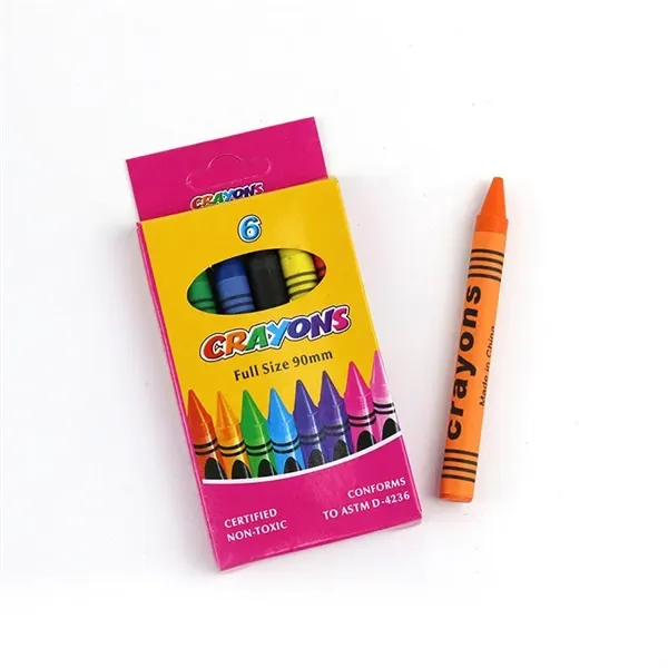 6 Colors Premium Vibrant Brilliant Crayons - 6 Colors Premium Vibrant Brilliant Crayons - Image 0 of 2