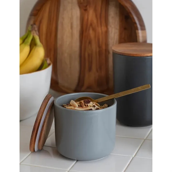 Be Home® Brampton Stoneware Container - Medium - Be Home® Brampton Stoneware Container - Medium - Image 1 of 6