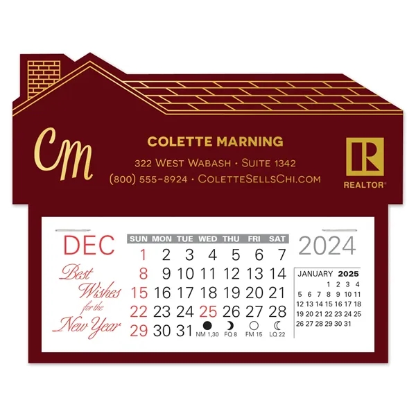 House Shape Easy Stick Calendar - House Shape Easy Stick Calendar - Image 6 of 11