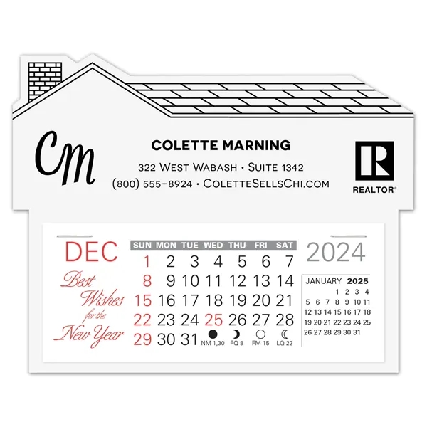 House Shape Easy Stick Calendar - House Shape Easy Stick Calendar - Image 10 of 11