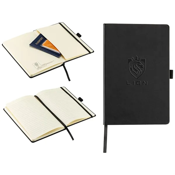 Elan Hardcover Journal with Pen Loop and Inner Pocket - Elan Hardcover Journal with Pen Loop and Inner Pocket - Image 1 of 5