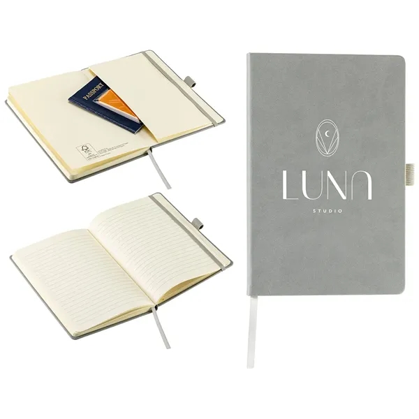Elan Hardcover Journal with Pen Loop and Inner Pocket - Elan Hardcover Journal with Pen Loop and Inner Pocket - Image 2 of 5