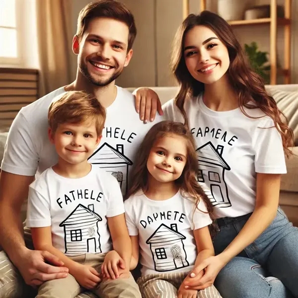 Parent-child T-shirt Family short sleeves - Parent-child T-shirt Family short sleeves - Image 1 of 15