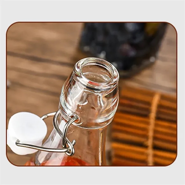 17OZ. Transparent Glass Beverage Beer Wine Fruit Bottle - 17OZ. Transparent Glass Beverage Beer Wine Fruit Bottle - Image 1 of 7