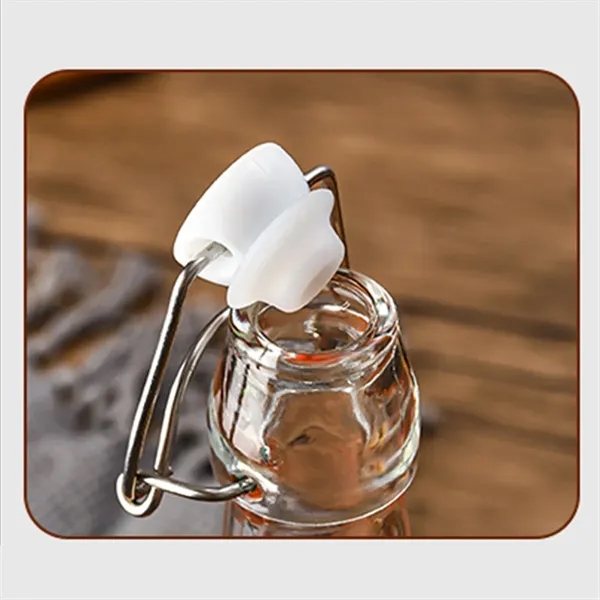 17OZ. Transparent Glass Beverage Beer Wine Fruit Bottle - 17OZ. Transparent Glass Beverage Beer Wine Fruit Bottle - Image 2 of 7