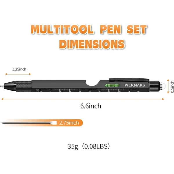 9in1 Gadgets  LED Multitool Pen - 9in1 Gadgets  LED Multitool Pen - Image 1 of 5