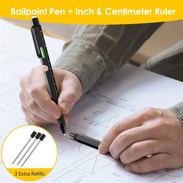 9in1 Gadgets  LED Multitool Pen - 9in1 Gadgets  LED Multitool Pen - Image 3 of 5