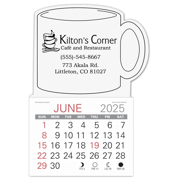 Mug Shape Easy StickCalendar - Mug Shape Easy StickCalendar - Image 10 of 11