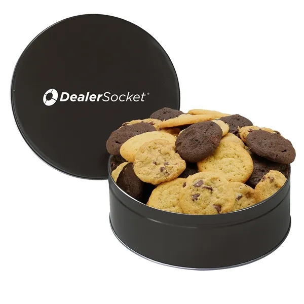 Gourmet Cookie Tin with 2 in. Cookies- Assorted - Gourmet Cookie Tin with 2 in. Cookies- Assorted - Image 4 of 5