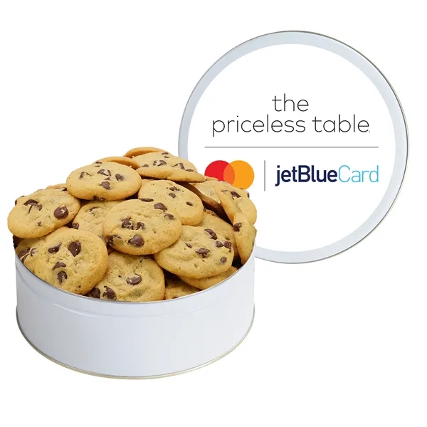 Gourmet Cookie Tin with 2 in. Cookies-Chocolate Chip Cookies - Gourmet Cookie Tin with 2 in. Cookies-Chocolate Chip Cookies - Image 5 of 5
