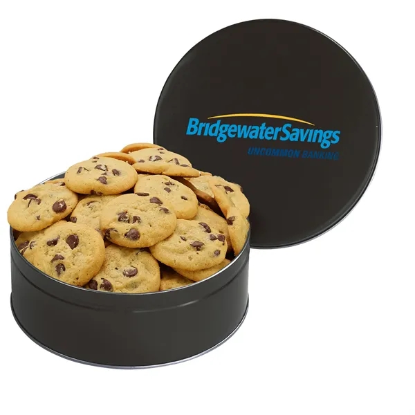 Gourmet Cookie Tin with 2 in. Cookies-Chocolate Chip Cookies - Gourmet Cookie Tin with 2 in. Cookies-Chocolate Chip Cookies - Image 4 of 5