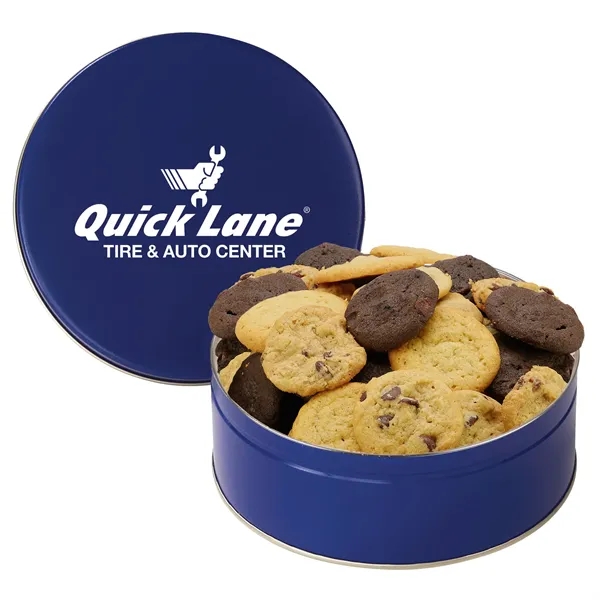 Gourmet Cookie Tin with 2 in. Cookies- Assorted - Gourmet Cookie Tin with 2 in. Cookies- Assorted - Image 3 of 5