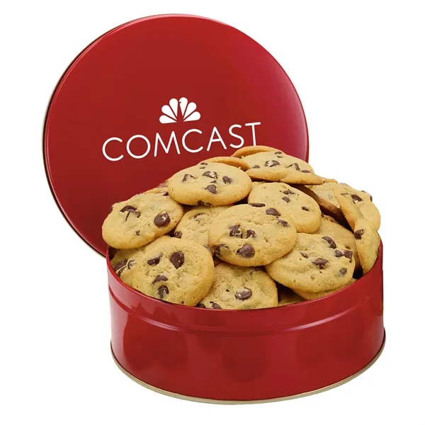 Gourmet Cookie Tin with 2 in. Cookies-Gourmet Chocolate Chip - Gourmet Cookie Tin with 2 in. Cookies-Gourmet Chocolate Chip - Image 4 of 5