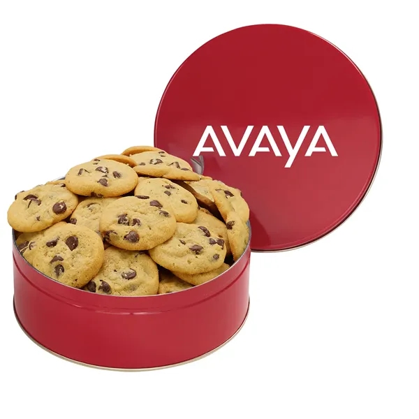 Gourmet Cookie Tin with 2 in. Cookies-Chocolate Chip Cookies - Gourmet Cookie Tin with 2 in. Cookies-Chocolate Chip Cookies - Image 2 of 5
