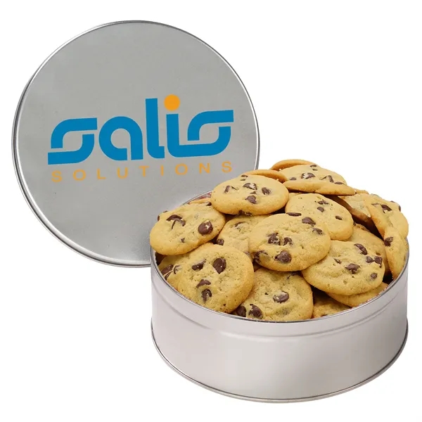 Gourmet Cookie Tin with 2 in. Cookies-Gourmet Chocolate Chip - Gourmet Cookie Tin with 2 in. Cookies-Gourmet Chocolate Chip - Image 2 of 5