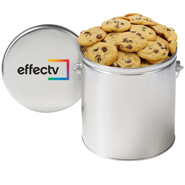 Gallon Cookie Tin with 2 in. Cookies- Chocolate Chip - Gallon Cookie Tin with 2 in. Cookies- Chocolate Chip - Image 3 of 3