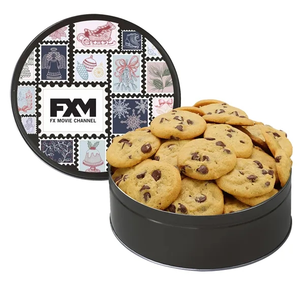 Gourmet Cookie Tin with 2 in. Cookies-Gourmet Chocolate Chip - Gourmet Cookie Tin with 2 in. Cookies-Gourmet Chocolate Chip - Image 0 of 5
