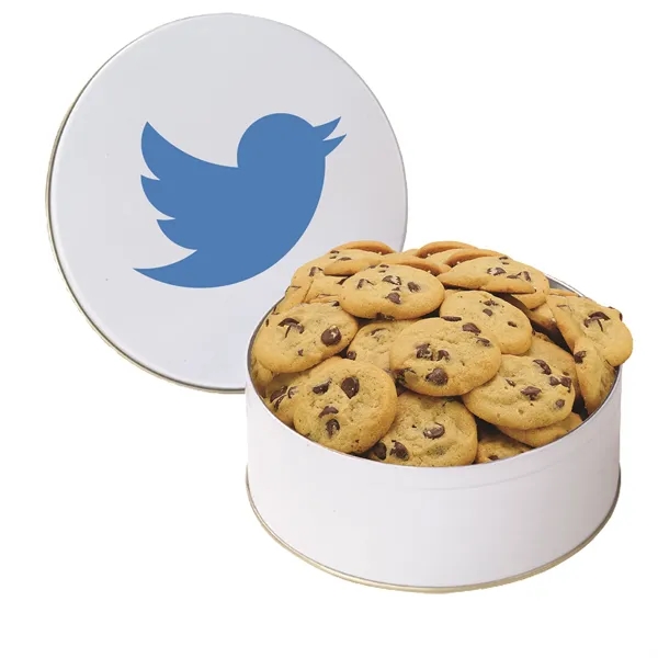 Gourmet Cookie Tin with 2 in. Cookies-Chocolate Chip Cookies - Gourmet Cookie Tin with 2 in. Cookies-Chocolate Chip Cookies - Image 5 of 5