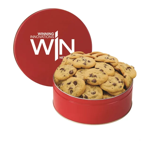 Gourmet Cookie Tin with 2 in. Cookies-Chocolate Chip Cookies - Gourmet Cookie Tin with 2 in. Cookies-Chocolate Chip Cookies - Image 4 of 5
