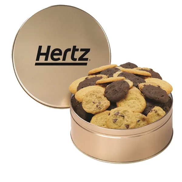 Gourmet Cookie Tin with 2 in. Cookies-Assorted - Gourmet Cookie Tin with 2 in. Cookies-Assorted - Image 4 of 5