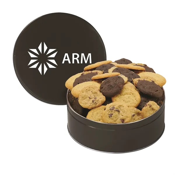 Gourmet Cookie Tin with 2 in. Cookies-Assorted - Gourmet Cookie Tin with 2 in. Cookies-Assorted - Image 3 of 5