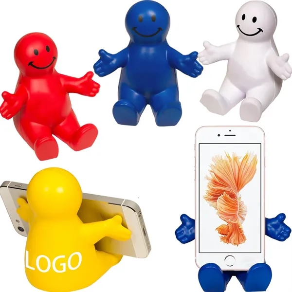 Pu Squeezable Smile Phone Holder - Pu Squeezable Smile Phone Holder - Image 3 of 3