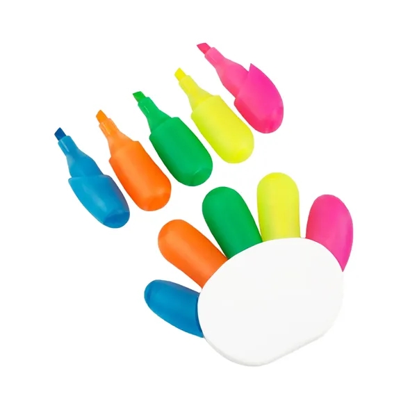 High Five Hand-Shaped Highlighter Multi-Color Set - High Five Hand-Shaped Highlighter Multi-Color Set - Image 3 of 3