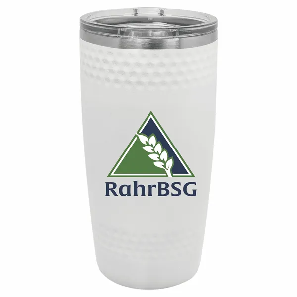 Polar Camel 20 oz. White Golf Tumbler with Dimples and Slide - Polar Camel 20 oz. White Golf Tumbler with Dimples and Slide - Image 0 of 2