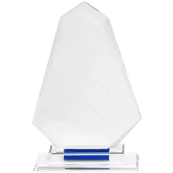 Blue Accent Crystal Glass Awards - Blue Accent Crystal Glass Awards - Image 1 of 1