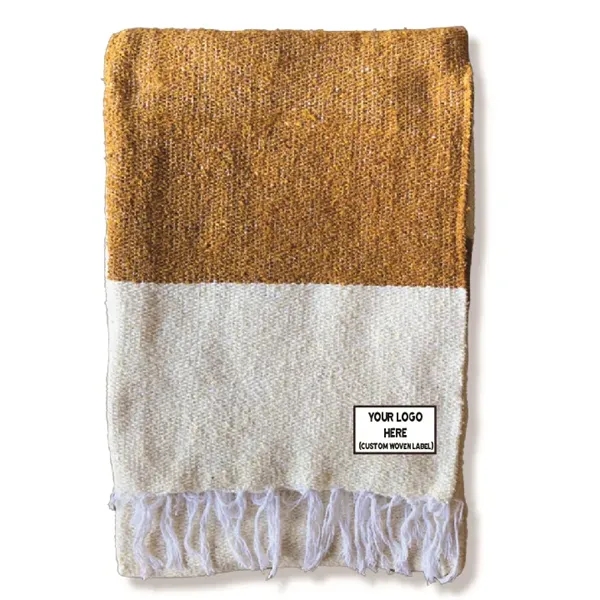 Golden - Sustainable Recycled Throw Blanket - Golden - Sustainable Recycled Throw Blanket - Image 0 of 7