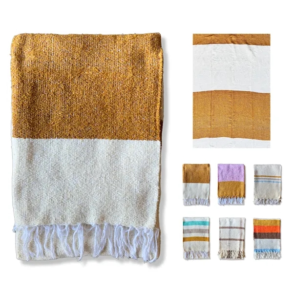 Golden - Sustainable Recycled Throw Blanket - Golden - Sustainable Recycled Throw Blanket - Image 7 of 7