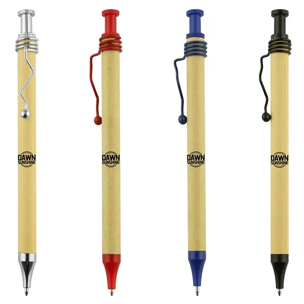 Eco-Spiral Recycled Cardboard Pen - Eco-Spiral Recycled Cardboard Pen - Image 0 of 5