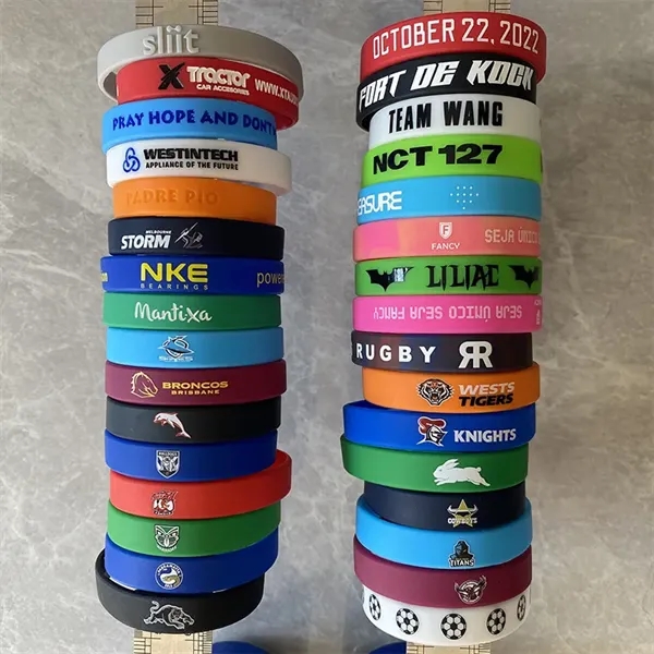 Custom Silicone Bracelet - Custom Silicone Bracelet - Image 1 of 21