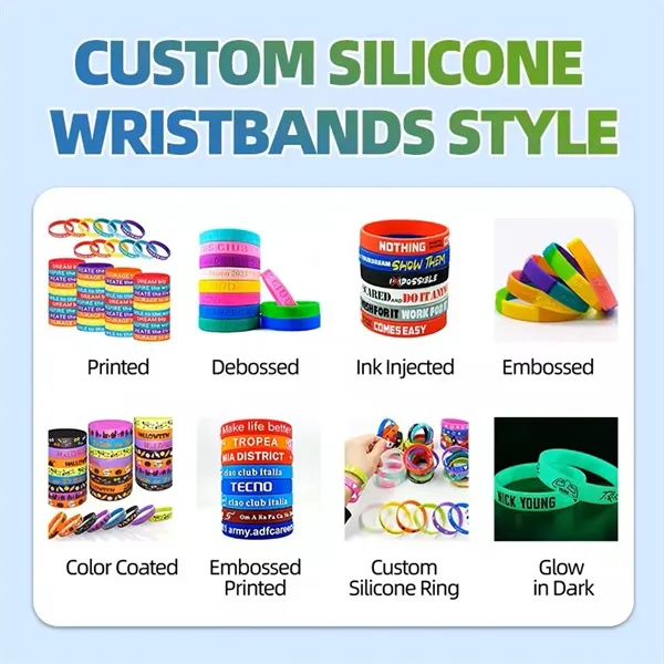 Custom Silicone Bracelet - Custom Silicone Bracelet - Image 2 of 21