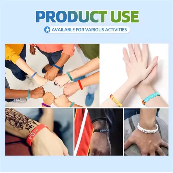 Custom Silicone Bracelet - Custom Silicone Bracelet - Image 3 of 21
