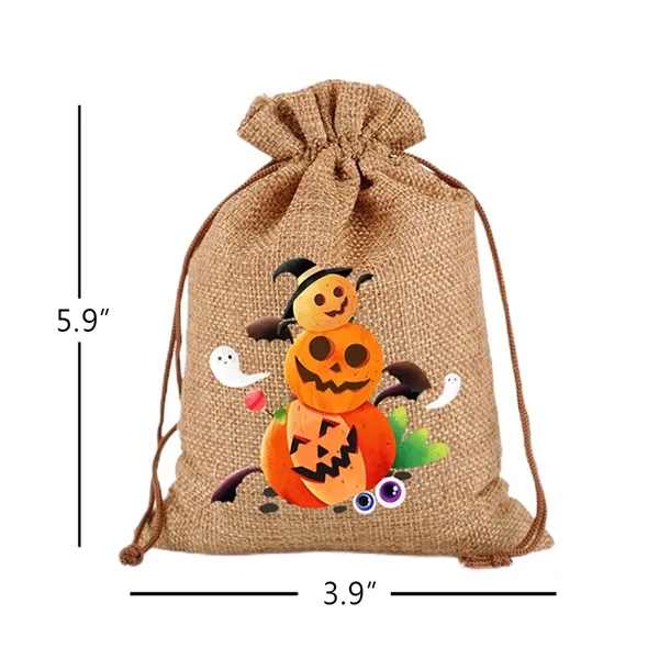 Halloween Burlap Gift Bags - Halloween Burlap Gift Bags - Image 3 of 3