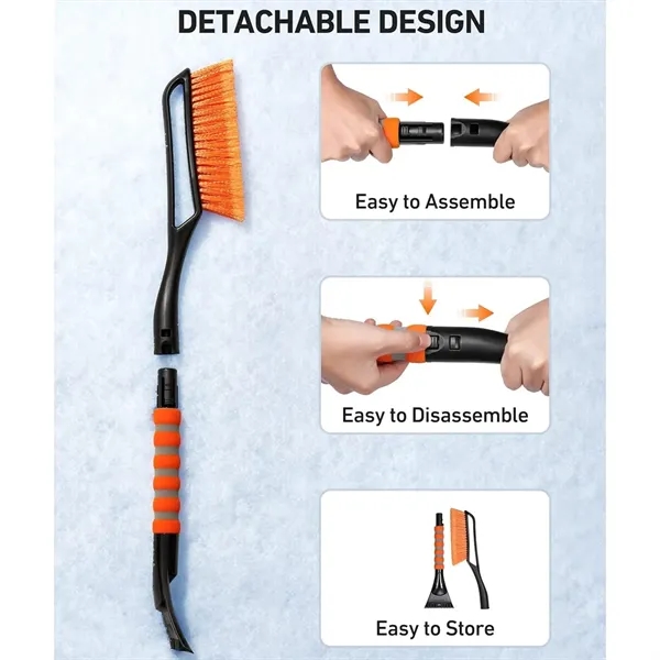 2 in 1 Detachable Ice Scraper And Snow Brush - 2 in 1 Detachable Ice Scraper And Snow Brush - Image 3 of 4