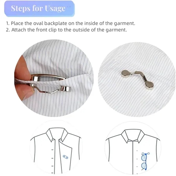 Magnetic Sunglass Holder Pin Badge Clip - Magnetic Sunglass Holder Pin Badge Clip - Image 2 of 3