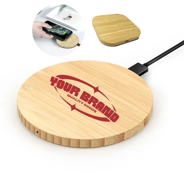 15W Wooden Fast Charger, Portable Charging Pad For Home Use - 15W Wooden Fast Charger, Portable Charging Pad For Home Use - Image 0 of 5