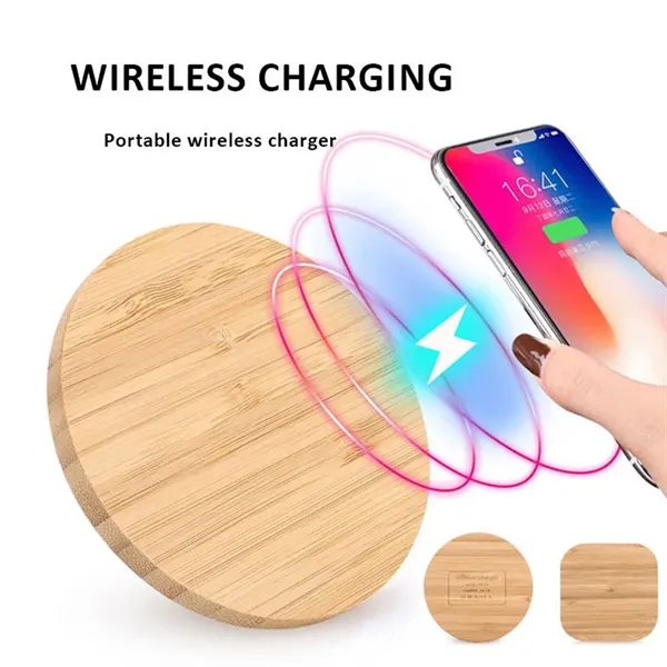 15W Wooden Fast Charger, Portable Charging Pad For Home Use - 15W Wooden Fast Charger, Portable Charging Pad For Home Use - Image 2 of 5