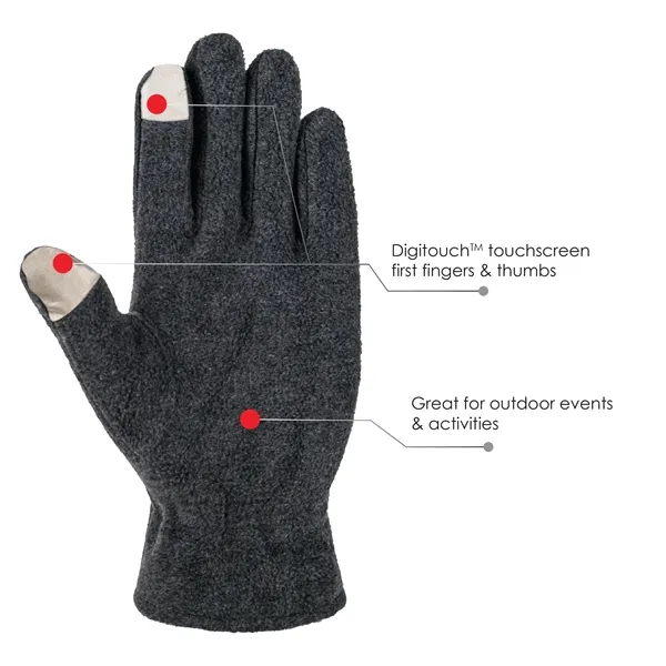 Fleece Touchscreen Gloves - Fleece Touchscreen Gloves - Image 4 of 5