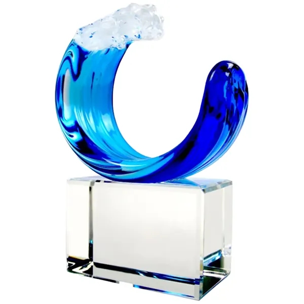 Wave Art Glass Tidal Award - Wave Art Glass Tidal Award - Image 1 of 1
