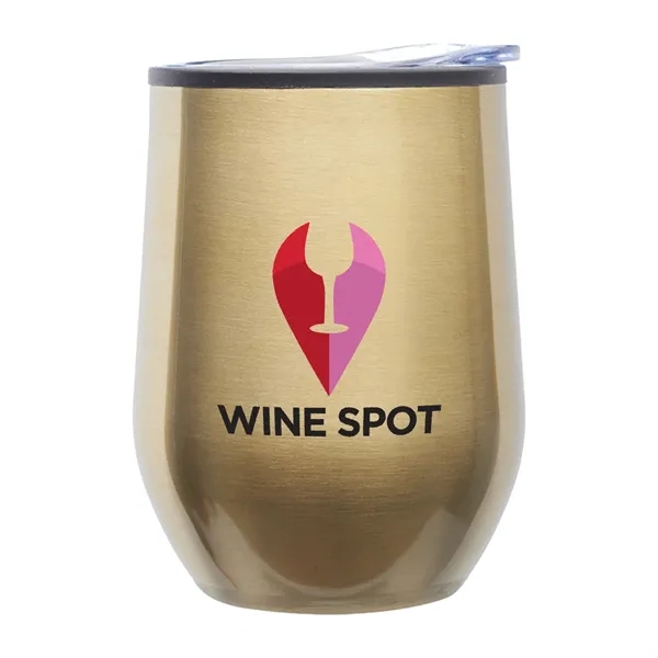 12 oz. Divvy Stainless Steel Stemless Wine Glass - 12 oz. Divvy Stainless Steel Stemless Wine Glass - Image 3 of 8