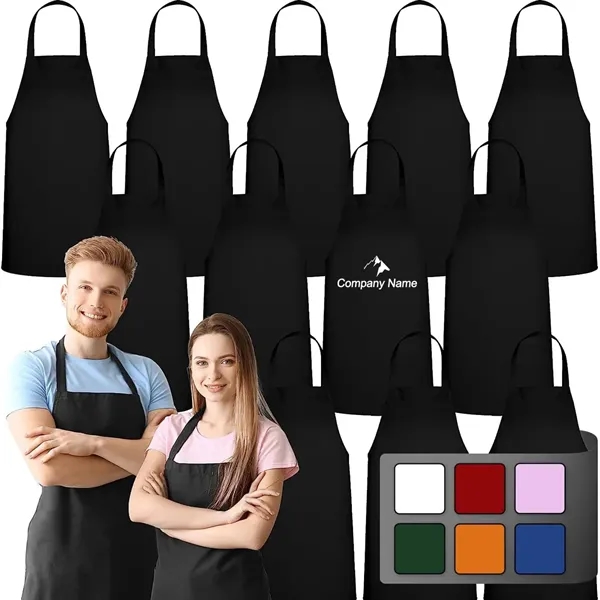 Custom Unisex Black Aprons - Custom Unisex Black Aprons - Image 0 of 4