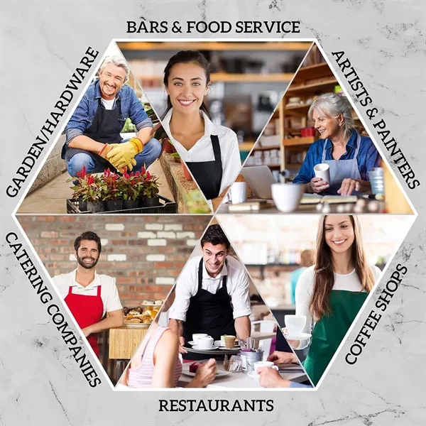 Custom Unisex Black Aprons - Custom Unisex Black Aprons - Image 4 of 4